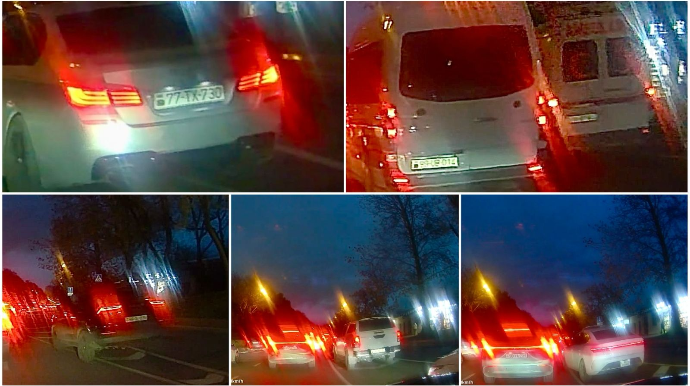 Tıxacdan qaçan sürücülər təhlükəsizlik adacığını zolağa çevirdilər - VİDEO