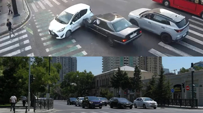 Sürücülərin qayda pozduğu və qəzaya düşdüyü ərazilərə svetofor qoyuldu - VİDEO 