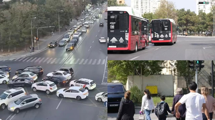 В Баку впервые установлены "умные светофоры" - ВИДЕО