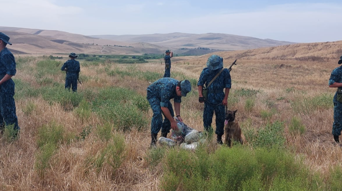 İrandan Azərbaycana 11 kq narkotik keçirilməsinin qarşısı alındı - FOTO 