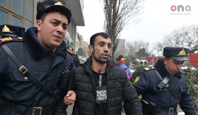 Yanğın olan yaşayış kompleksindən oğurluq edən şəxs tutulub - FOTO