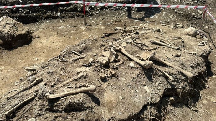 Ağdamda insan sümüklərinin qalıqları tapıldı