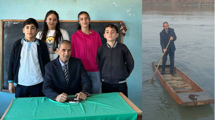 Otuz iki ildir dərsə qayıqla gedib-gəlir - FOTO