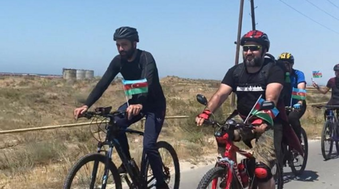 Bakıdan Abşeron milli parkına velosiped yürüşü keçirilib  - FOTO