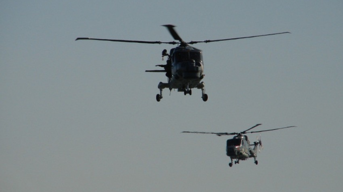 В Японии потерпели крушение два военных вертолета 