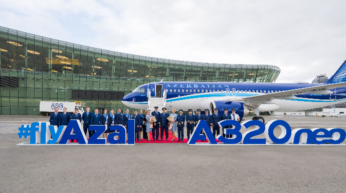 AZAL donanmasına yeni “Airbus A320neo” təyyarəsini əlavə etdi - FOTO