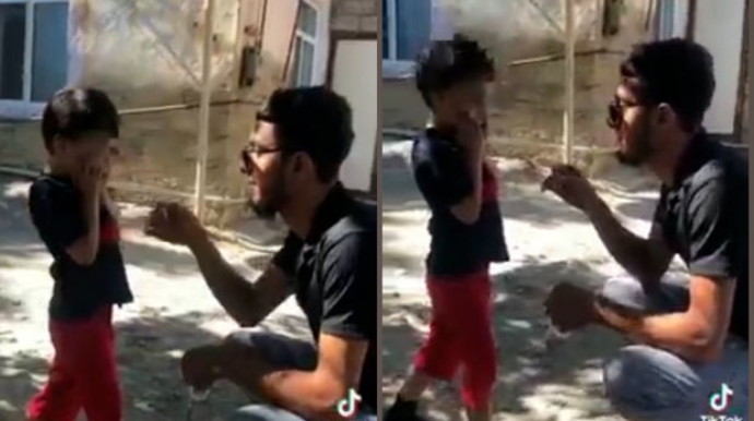 Reytinq üçün azyaşlıya siqaret çəkdirən taksi sürücüsü saxlanıldı  - VİDEO