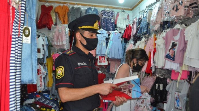 Mingəçevirdə polis reydi - FOTO