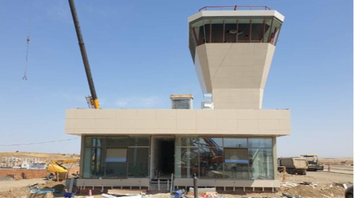 Füzuli aeroportunda son tamamlanma işləri - FOTO - VİDEO