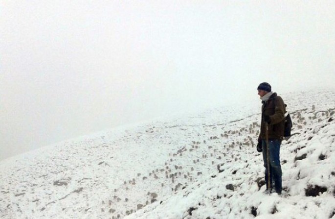 Xınalığa 25 sm hündürlüyündə qar yağıb