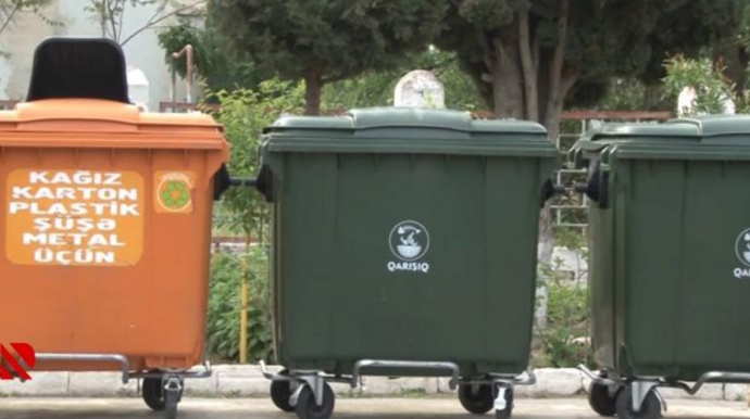 Bakıda zibil qutularının qapaqları oğurlanıb 