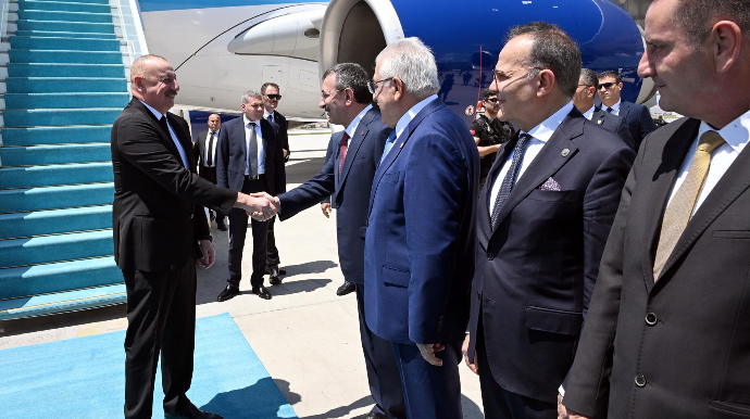 Prezident İlham Əliyev Türkiyədə işgüzar səfərdədir - FOTO