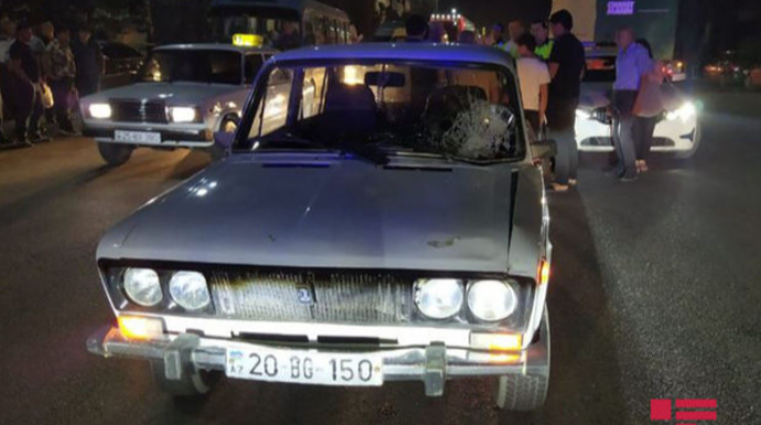 Gəncədə piyadanı avtomobil vurub - FOTO 