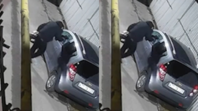 Avtomobillərin şüşələrini qıraraq oğurluq edən şəxs saxlanıldı - FOTO - VİDEO