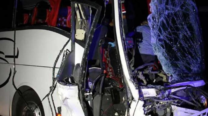Türkiyədə avtobus qəzası olub, 1 nəfər ölüb, 43 nəfər yaralanıb
