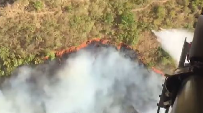 FHN  Ağsudakı yanğının unikal görüntülərini yaydı   - VİDEO