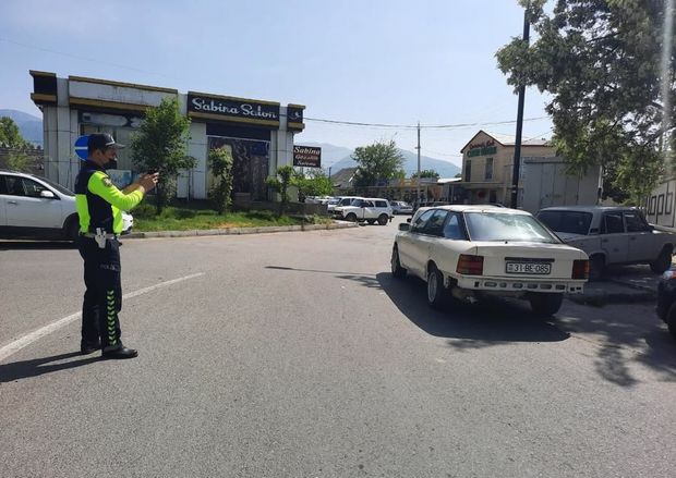 İsmayıllıda dayanma-durma qaydasını pozanlar cərimələnib  - FOTO