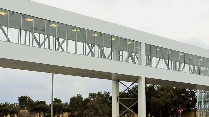 Hava Limanı-Zağulba yolunda yeni piyada keçidi - FOTO - VİDEO