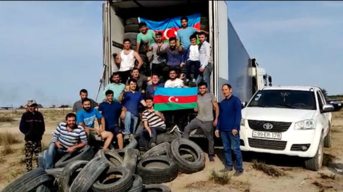 Arxa cəbhədəki gənclərdən ön cəbhəyə dəstək - VİDEO 