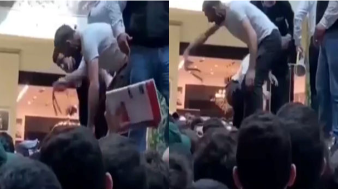 Hüseyn Həsənovla görüşdə insanları vuran şəxs kimdir?  - FOTO - VİDEO