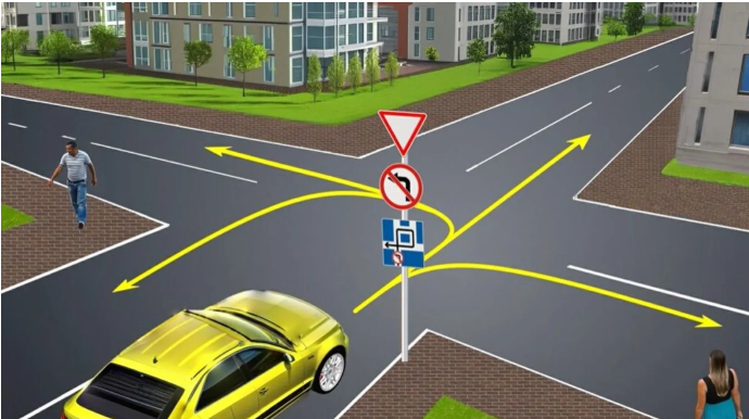 Sürücü hansı istiqamətlərə hərəkət edə bilər? - DOĞRU CAVAB