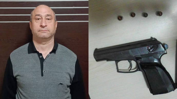 Yardımlıda əməliyyat - Saxlanılan şəxsdən tapança aşkarlandı - FOTO