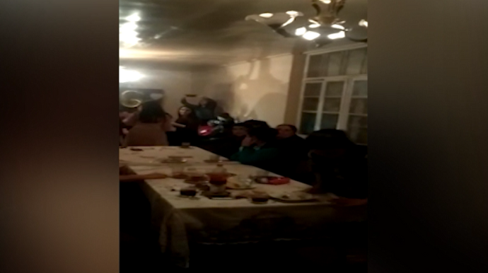 Şəmkirdə toy mərasiminin iştirakçıları cərimələndi  - FOTO