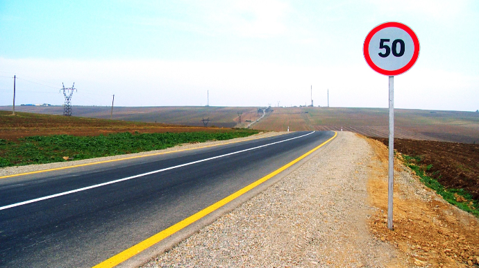  Şamaxıda daha bir yol yenidən qurulub  - FOTO