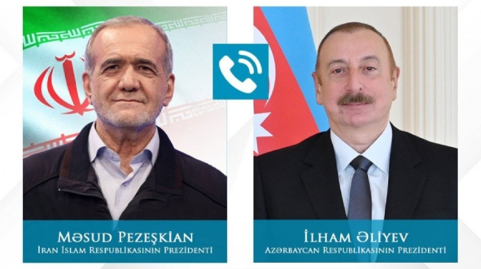 Məsud Pezeşkian Prezident İlham Əliyevə zəng edib 