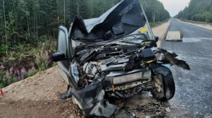 Ağstafada "Niva" aşıb, sürücü xəsarət alıb