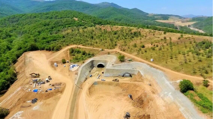 Əhmədbəyli-Füzuli-Şuşa yolunda daha bir tunel...  - FOTO