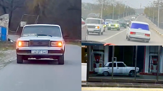 “VAZ”ın dönmə işıqlarının başına oyun açıb videolarını yayımladı - Polis saxladı - VİDEO 