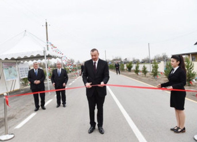 Suqovuşan-Həşimxanlı avtomobil yolunun açılışı oldu - FOTO
