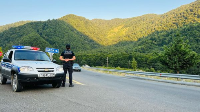 Polis istirahət zonalarında fasiləsiz xidmət aparır   - FOTO