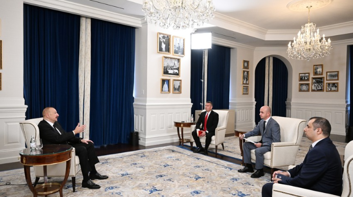 İlham Əliyev ABŞ səfərinin nəticələri ilə bağlı mediaya müsahibə verib - VİDEO