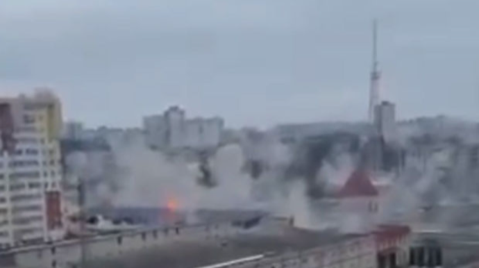 Rusiya Xarkovu bombardman edir - ANBAAN VİDEO