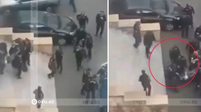 Bakıda polisin arvadını öldürdüyü yerdən GÖRÜNTÜLƏR - VİDEO 