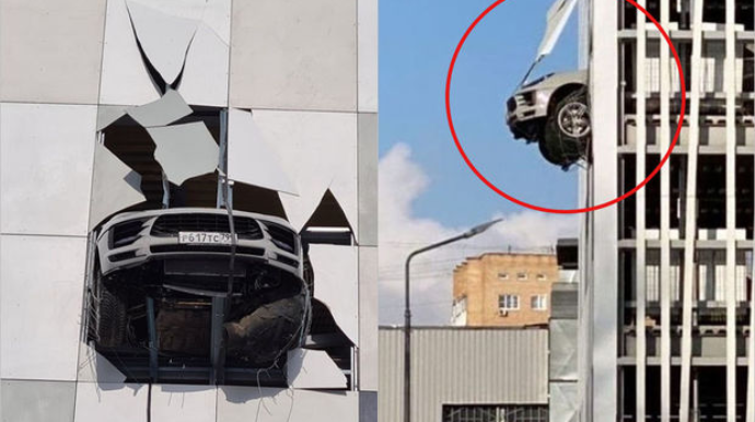 Əyləclə qaz pedalını qarışdırdı, faciənin astanasından döndü  - FOTO - VİDEO