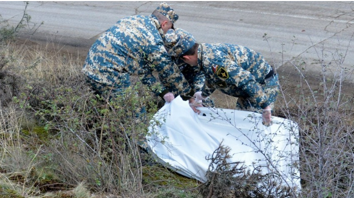 Füzulidə daha bir erməni hərbçisinin meyitinin qalıqları tapılıb