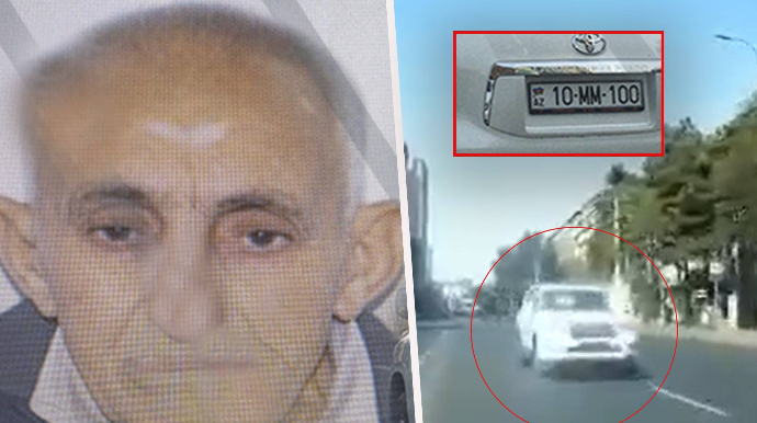 “Zerkalni Əliyar”  bu dəfə maşını yolun ortasında saxlayıb yatdı  - VİDEO