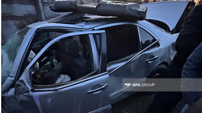 Balakəndə iki avtomobil toqquşdu, 2 ölü, 5 yaralı    - FOTO