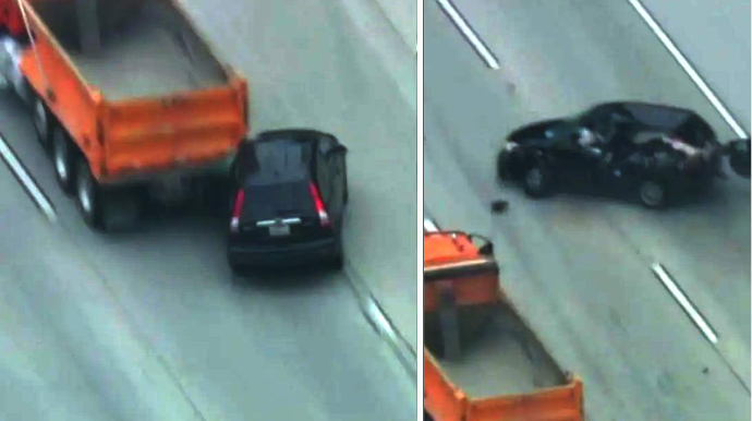 Mağazadan oğurluq edib polisdən qaçarkən qəzaya düşüb öldü - VİDEO 