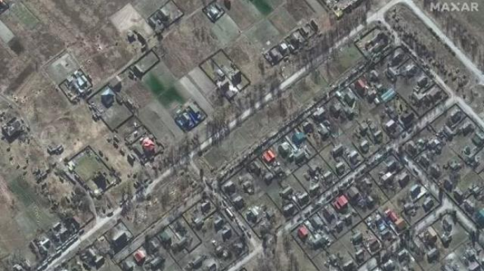 Kiyevə 64 km-lik rus konvoyu yaxınlaşır - Peyk görüntüləri yayıldı - FOTOLAR 