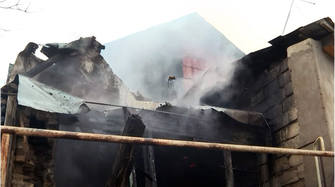 Xırdalanda güclü YANĞIN:  11 ev külə döndü  - VİDEO