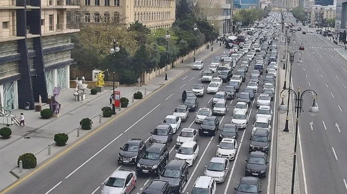 Bakının bu yollarında tıxac var - SİYAHI 