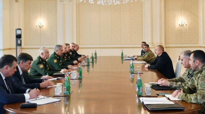 İlham Əliyev  Sergey Şoyqunu qəbul etdi  - YENİLƏNİB - FOTO