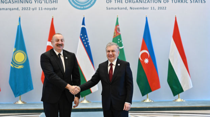 İlham Əliyev Səmərqənddə TDT-nin IX Zirvə Görüşündə çıxış edib - VİDEO 