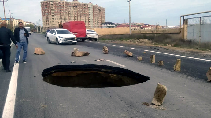 Госагентство о причинах обрушения дороги вблизи трассы Хырдалан–Масазыр–Новханы 