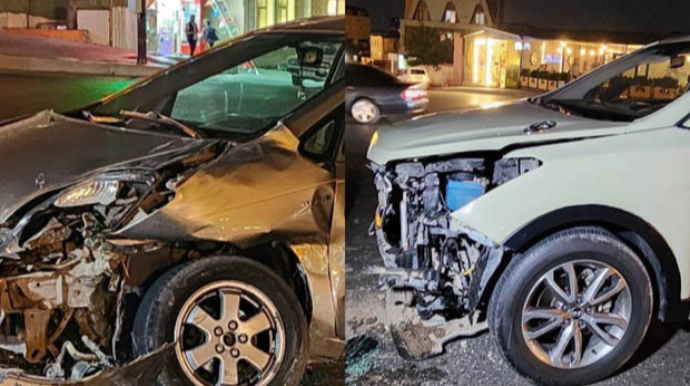 В Баку столкнулись два автомобиля: есть пострадавшие - ФОТО 