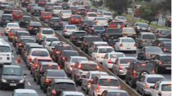 Bakının bir sıra yollarında tıxac var